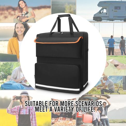 ORKELS Solar Panel Storage Bag for 2 Solar Panels, Travel Solar Panel Backpack Compatible with Jackery SolarSaga 100W 100X 200W, Double-Layer Solar Panel Carrier with Multi Pockets (Backpack) in Saudi Arabia