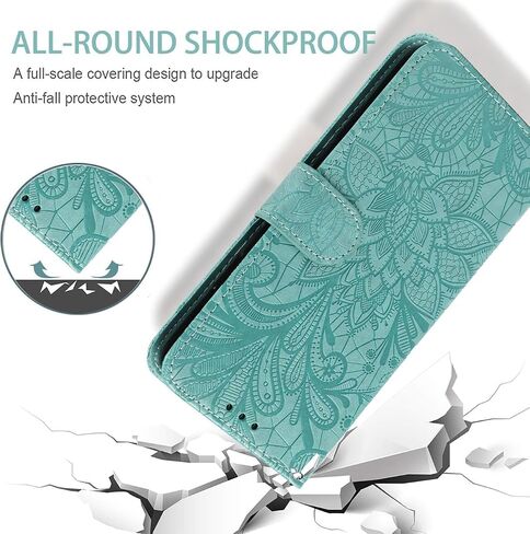 حالة OnePlus 7 Pro Case ، OnePlus 7T Pro 5G GM1910 HD1911 CASE مع حامي شاشة الزجاج المقسى ، الدانتيل زهرة PU LEATH in Kuwait