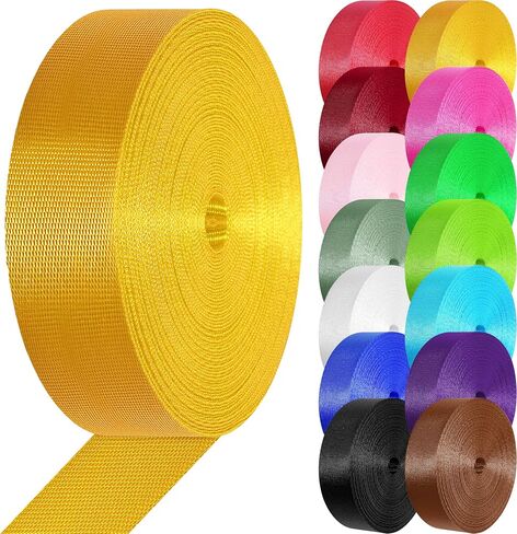 Nylon Webbing 1 inch 1.5 inch Nylon Strap Webbing Straps Backpack Straps Nylon Belt, 10 25 3.3 Yards Webbing Strapping for Seatbelt, Bag, Luggage(Black,1.5 inch x 3.3 Yards) in Saudi Arabia