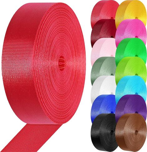 Nylon Webbing 1 inch 1.5 inch Nylon Strap Webbing Straps Backpack Straps Nylon Belt, 10 25 3.3 Yards Webbing Strapping for Seatbelt, Bag, Luggage(Black,1.5 inch x 3.3 Yards) in Saudi Arabia