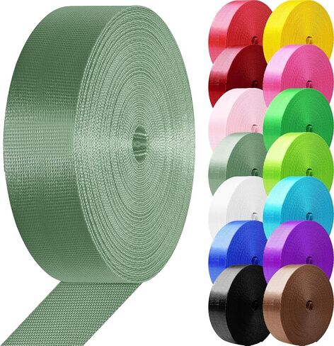 Nylon Webbing 1 inch 1.5 inch Nylon Strap Webbing Straps Backpack Straps Nylon Belt, 10 25 3.3 Yards Webbing Strapping for Seatbelt, Bag, Luggage(Black,1.5 inch x 3.3 Yards) in Saudi Arabia