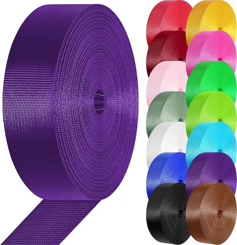 Nylon Webbing 1 inch 1.5 inch Nylon Strap Webbing Straps Backpack Straps Nylon Belt, 10 25 3.3 Yards Webbing Strapping for Seatbelt, Bag, Luggage(Black,1.5 inch x 3.3 Yards) in Saudi Arabia