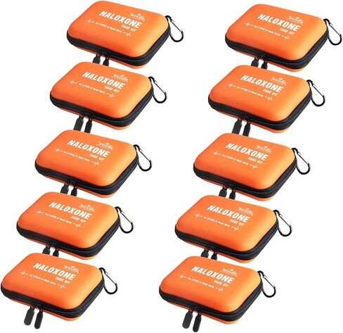 Nar-Keeper: Empty Naloxone Carry Case Kit for Nasal Spray 2 Pack, Opioid Overdose Hard Shell Travel Holder, Compact & Brightly Colored Pouch for Easy Locating in Emergencies (No Naloxone Included) in Saudi Arabia