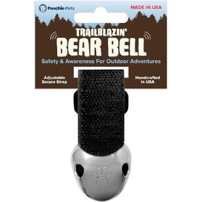 Trailblazin' Bear Bell for Outdoor Safety, Camping, Hiking Essentials, Bike Bells, Backpacking & Dog Bell to Alert Wildlife, Off-Leash Tracking, Made in USA
