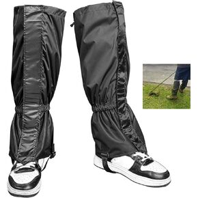 1 Pairs Lawn Care Leg Gaiters, Waterproof Garden Trimming Leg Chaps, Adjustable Leg Protection for Weed Eating Leg Guards for Men Lawn Care Accessories for Outdoor Farm Garden Working