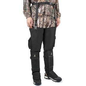Kalkal Snake Gaiters, 1200D Waterproof Snake Chaps Snake Bite Protection for Ankle to Thigh, Snake Proof Gaiters Snake Guards with Adjustable Size for Men Women