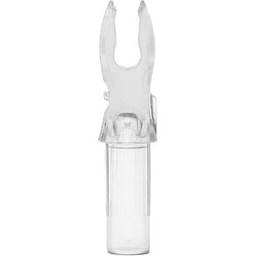 Bohning A Nock, for .204 Shafts (Small, X-Nocks, 5mm) 12 Pack, Clear