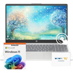 HP 2025 Pavilion 15.6" Touchscreen Laptop Computer, 10-Core Intel Core i5-1235U, 32GB RAM, 1TB SSD, Fast Wi-Fi 6, Long Battery Life, w/WOWPC Recovery USB, Windows 11 with Microsoft 365