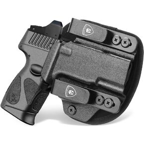 WARRIORLAND IWB Hybrid Kydex&Nylon Gun Holster for Glock 43/43X/ 43X MOS, Optics Cut Pistol Holster, Concealed Carry Holster, Right Hand