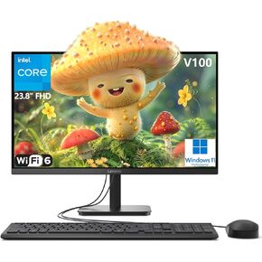 Lenovo 24" All-in-One Desktop Computer for Home Office, Intel 4-Core Processor (Beat i3-1110G4), FHD Display, 32GB DDR4 RAM, 1TB PCIe SSD, WiFi 6, Bluetooth, Business AIO, Windows 11 Pro, Vent-Hear