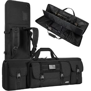 28" 36" 42" 46" 51" 55" Soft Double Rifle Bag, Portable Long Rifle Bag for Outdoor Hunting Shooting, Gun Case Storage & Transportation, with Multiple Colors