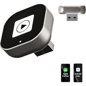 Spedal CL322 Wireless CarPlay & Android Auto Adapter – 2025 Upgrade Mini Design - Converts OEM Wired to Wireless, Plug & Play, Auto Reconnect, Compatible with iPhone 6+, Android 11+ (2016+ Cars)