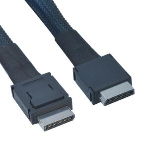 Oculink Cable PCIe 4.0 SFF-8611 4i Long Male Extension Cable for Oculink eGPU onexGPU Mini PC SSD, 6.6 feet (200 cm)