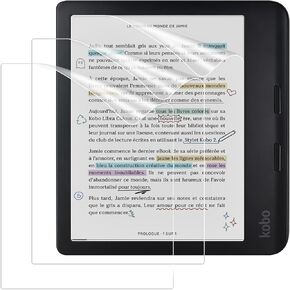 Caweet Screen Protector for Kobo Libra Colour 7 Inches 2024/Kobo Libra 2 E-Reader 7" 2021, Anti-Glare Premium PET Full-Coverage Matte Protective Film, 3 Pack