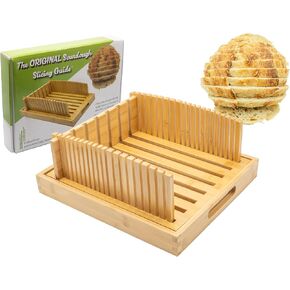 2.0 -NEW & IMPROVED -Made Exclusively For Slicing Sourdough Bread & Other Wider Loaves -Adjustable Bread Slicing Width Fits Most Sizes and Types -Sourdough Slicer