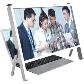 21" Screen Magnifier, Laptop Computer Screen Magnifier Expanders with Bracket Magnifiers Ultra-Clear Projector Screen Magnifying Portable Amplifier Desktop for Seniors Reading