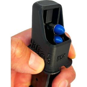 Magazine Speed Loader Designed fot fit Smith & Wesson Bodyguard 2.0, Quickie Loader (Black)