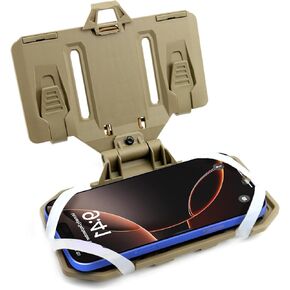 Molle Phone Holder, Universal Tactical Phone Holder with Foldable Navigation, Plate Carrier Phone Mount for Screen Size 4.7"-6.7" Phones