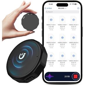 6 جيجابايت (9600 ساعة) مسجل مغناطيسي تم تنشيط الصوت مع تشغيل جهاز تسجيل التشغيل MP3 مع 70 ساعة من وقت البطارية ، مسجل الصوت USB-C للمحاضرات والاجتماعات والعمل