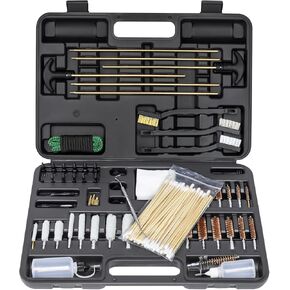 Gun Cleaning kit for .223/5.56 .308 7.62 Cal, Universal Gun Cleaning kit for Rifles,Handgun,Shotgun with Elite Brass Rods,Bronze bore Brushes,Chamber Brushes,Cleaning Swabs and Gun Cleaning Snake