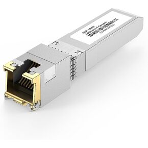 10Gb SFP+ to RJ-45 Module Transceiver 98Ft (30m), 10 Gigabit SFP+ Copper Ethernet CAT6a Transceiver [2-Pack]