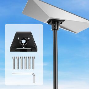 Starlink Gen 3 Mount, 360°Rotatable Wall/Roof/Pole Mounting Kit for Starlink Satellite, Heavy Duty Aluminum Alloy with V3 Pole Adapter, Weatherproof Ideal for Home,RV, Car, and Router Accessories-01