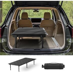 Folding Camping Cot for Adults,Heavy Duty Outdoor Bed with Adjustable Leg and Length 600D Oxford 400lbs Max, SUV Sleeping Platform for Traveling Black:39.5-71.5"x33.5"x10.6-15.5"(High Legs)