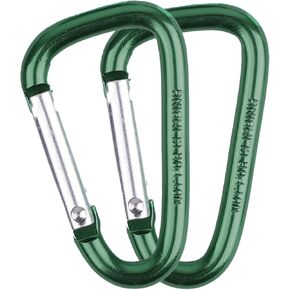 Coghlan's Mini Carabiner 4mm 2-Pack, Lightweight Anodized Aluminum, Spring-Loaded, Ideal for Camping and Hiking, For Attachments to Belts and Backpacks, Key Organization, Non-Climbing