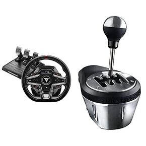Thrustmaster T248, Racing Wheel & Magnetic Pedals, Magnetic Paddle Shifters, Dynamic Force Feedback, Screen w/Racing Information (PS5, PS4, PC) + TH8A Shifter (PS5, PS4, XBOX Series X/S, One, PC)