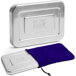 Below Zero Deluxe Stainless Steel Cooling Pack - Durable Ice Pack Lasts 48 Hours, Ice Pack for Bento, Lunch Bags, Coolers, Picnics, Camping, Beachgoers, Sporting Events - Longest Lasting (3 Pack)