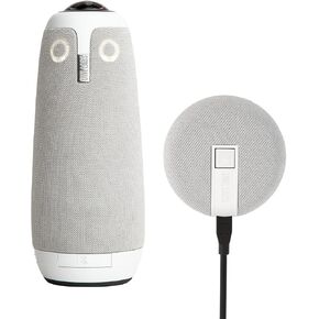 OWL Labs Moving Owl 3 و Meaction Mic لمقابلة Owl 3 - تمدد الوصول إلى الصوت في مساحات أكبر بمقدار 8 أقدام (2.5 متر) في اتجاه الميكروفون.