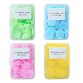 400Pcs Mini Portable Paper Hand Soap Sheets for Traveling, Disposable Hand Washing Scented Paper Soap Sheets for Outdoor Travel Hiking Camping