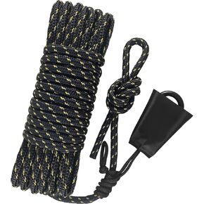 Hunting Safety Rope 30 Feet, Treestand Lifeline Rope Reflective Safety Lifeline for Hunters Climbing Tree Stand, Hanging Ladder Stands, Provides Fall Protection When Hunting from Stand