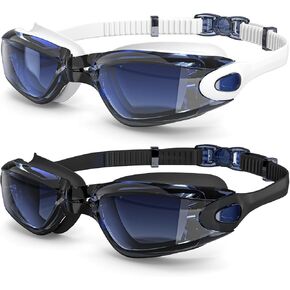 Braylin Swim Goggles, 2-Pack Swimming Goggles, Anti Fog, No Leaking For Adult Women Men Youth