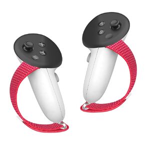 VAWVVA Controller Grips Cover for Meta Quest 3S & 3 - VR Controllers Accessories for Oculus with Adjustable Knuckle Straps, Non-Slip, Fit for Official Charging Dock (White)