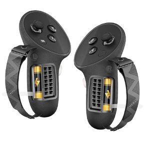 NVNV Controller Grips Cover,Compatible with Meta Quest 3/ Quest 3S Controller,Accessories for Quest 3/3S with Quick Battery Change ＆Adjustable Strap