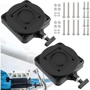 2 Pack 2207003 Standard Low-Profile Swivel Base w/Hardware Compatible with Ca-nnon 3991913 Downrigger Mount