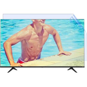 55 Inch Anti Glare Film for TV Anti Blue Light Anti Scratch Anti UV Film Reduces TV Screen Reflections and Glare Blue light