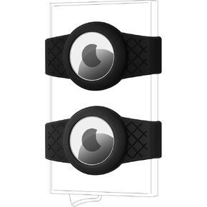 AirTag Accessory for Pop Up Stealth Card Holder Wallet - Elastic Silicone Cash Strap with AirTag Holder - Simple Attachment Make Your Wallet Trackable - Patent Pending - Apple AirTag NOT Included