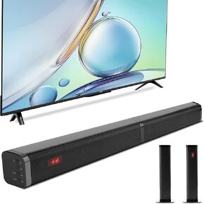 شريط صوت البار التليفزيوني لمكبر صوت Smart TV Sound Bars 80W SUTINGBARS ، صوت محيط صوت قوي ، مكبرات صوت منزلية مع HDMI-ARC/OPTICAL/AUX CONNECTION 2-in-1