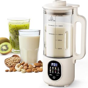Upgraded 55oz Nut Milk Maker Machine (Extra Large),10-in-1 Automatic Soy Milk Maker with 20 Blades, Homemade Plant-Based Oat, Almond Milk Maker with Auto Clean/DelayStart/BoilWater/Keep Warm,5-6 Cups