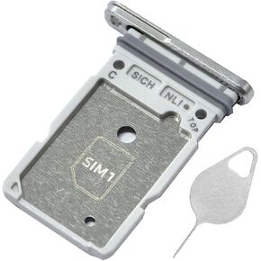 Galaxy S25 Ultra SIM Card Tray Dual Replacement S25 Ultra Sim Card Slot Holder for Samsung Galaxy S25 Ultra 5G 6.9" S938U1 SM-S938U Sim Card Tray Repair Part with Opening Needle (Titanium Jet Black)