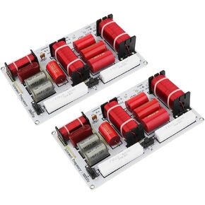 2pcs 3 Way Crossover for Speaker, 350W 3-Way Speaker System Audio Crossover Filters Frequency Divider Module Board