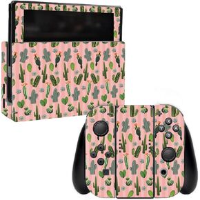MightySkins Skin Compatible with Nintendo Switch - Cactus Garden | Protective, Durable, and Unique Vinyl Decal wrap Cover | Easy to Apply, Remove, and Change Styles | Made in The USA