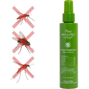 Mosquito Repellent – DEET-Free Bug Spray with Citronella – Non-Sticky, Long-Lasting Fresh Scent Insect Repellent for Outdoors - 5.4oz