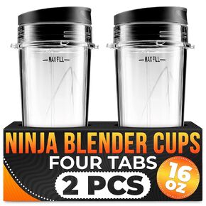 Ninja Blender Blade Replacement 6 Fin Male – Ninja Single Serve Blender Blade, 3.35" Stainless Steel for Smooth Blending, Compatible with BL660/740/770A, 30/BL770/780/773CO/771/772/780C0, 30/1200W