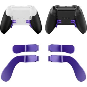 4 Pcs Elite Series 2 Controller Paddles for Xbox Elite 2 Controller, TanReginal Metal Stainless Steel Paddles Replacement Accessories Compatible with Xbox Elite Series 2 Controller Core(Purple)