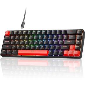 TMKB T68-C HE 60% Mechanical Gaming Keyboard, Rapid Trigger Magnetic Switch, 0.1mm-4mm Adjustable Fast Esports Actuation, <0.3ms Latency, 8000Hz Polling Rate, RGB Backlit, 68 Keys