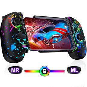 CYOYPPY Mobile Game Controller for iPhone/Android,Gaming Controller Support Phone Case,Wireless Phone Controller for Xbox Game Pass, PlayStation, Steam Link, Call of Duty, Roblox & Minecraft