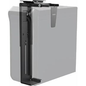 VIVO Adjustable Under Desk and Wall Large PC Mount, Computer Case CPU Holder with Swivel Action and Secure Locking, Black, MOUNT-PC01L